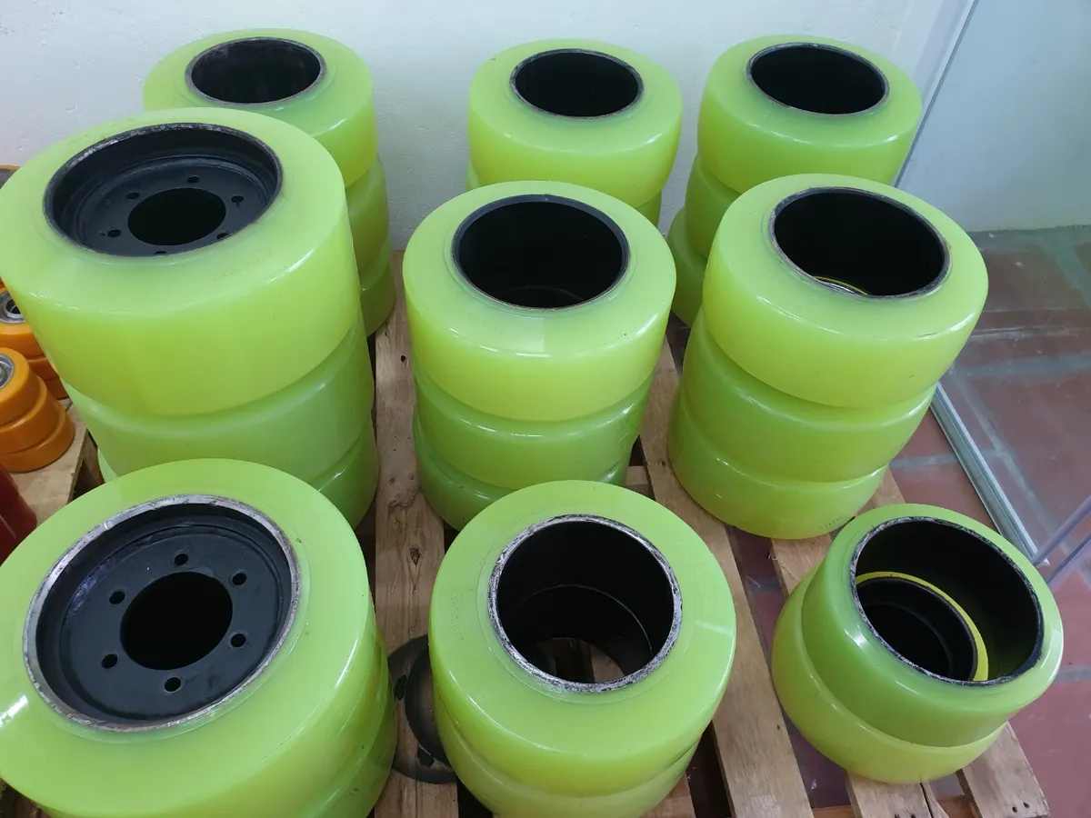 Bánh lái PU xe nâng điện 254×102