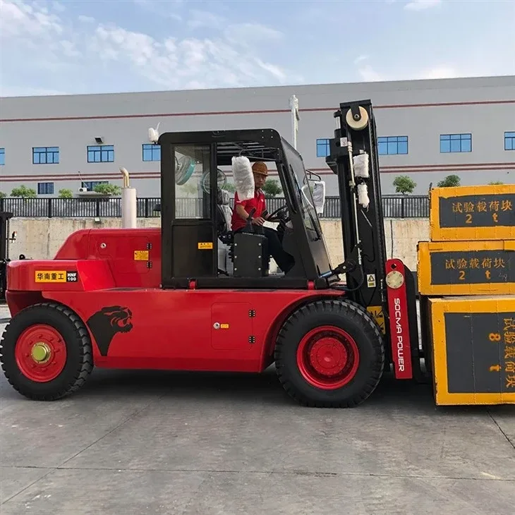 Xe nâng SOCMA 10 tấn nhìn ngang