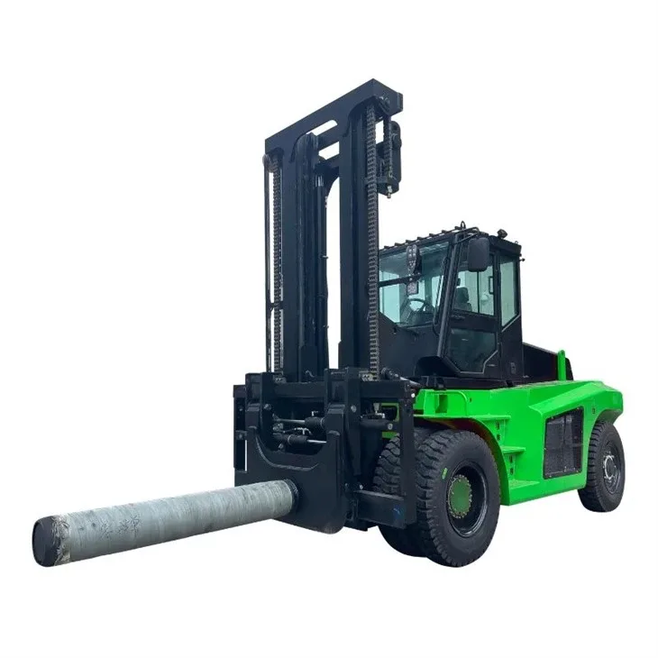Xe nâng điện SOCMA 12 tấn toàn cảnh, gắn đầu đâm cuộn