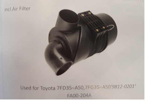 Bầu lọc gió xe nâng Toyota 7FD35~A50, 7FG35~A50