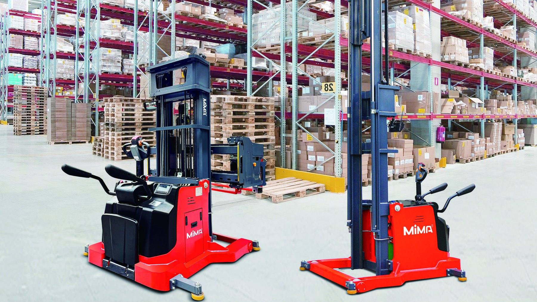 Xe nâng 3 chiều đứng / dắt lái MiMA MCD06 600 kg
