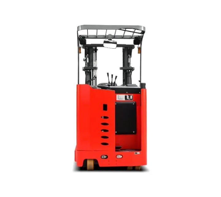 Xe nâng reach truck MiMA MF nhìn thẳng phía sau