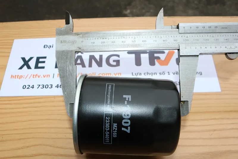 Mặt đáy lọc nhiên liệu F-1907 xe nâng với gioăng cao su