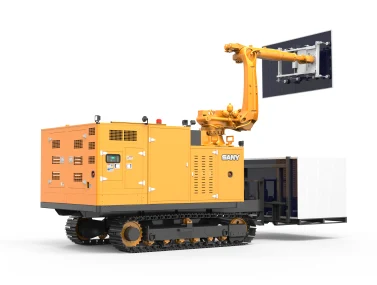 Robot lắp tấm pin mặt trời Sany khung gầm bánh xích