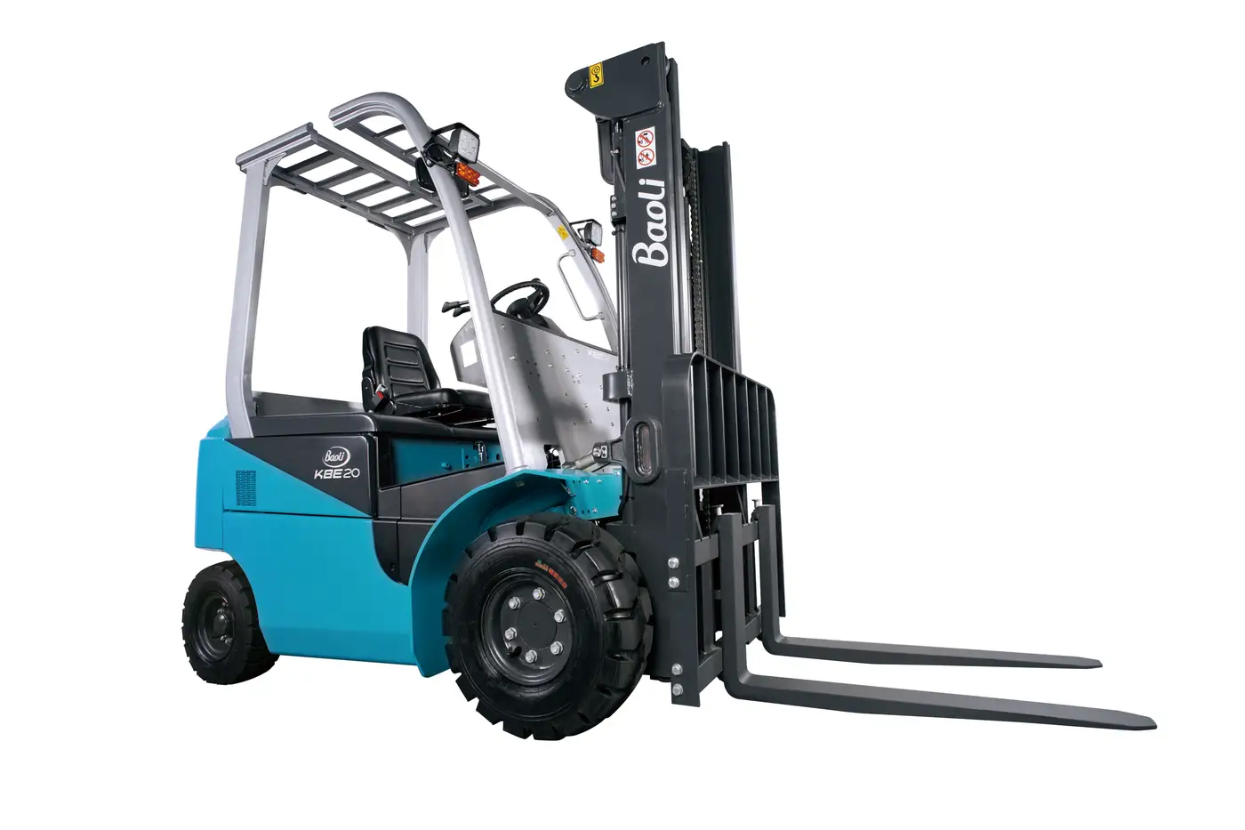 Xe nâng điện Baoli KBE20-25 nhìn chéo phía trước