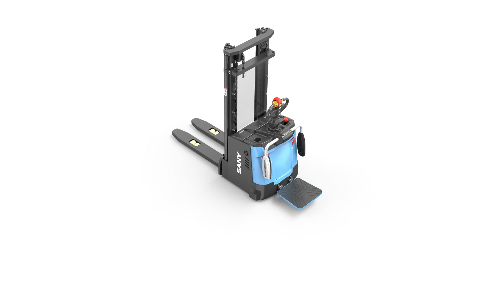 Bàn đứng gập và tay che của xe nâng stacker Sany SCD16A6