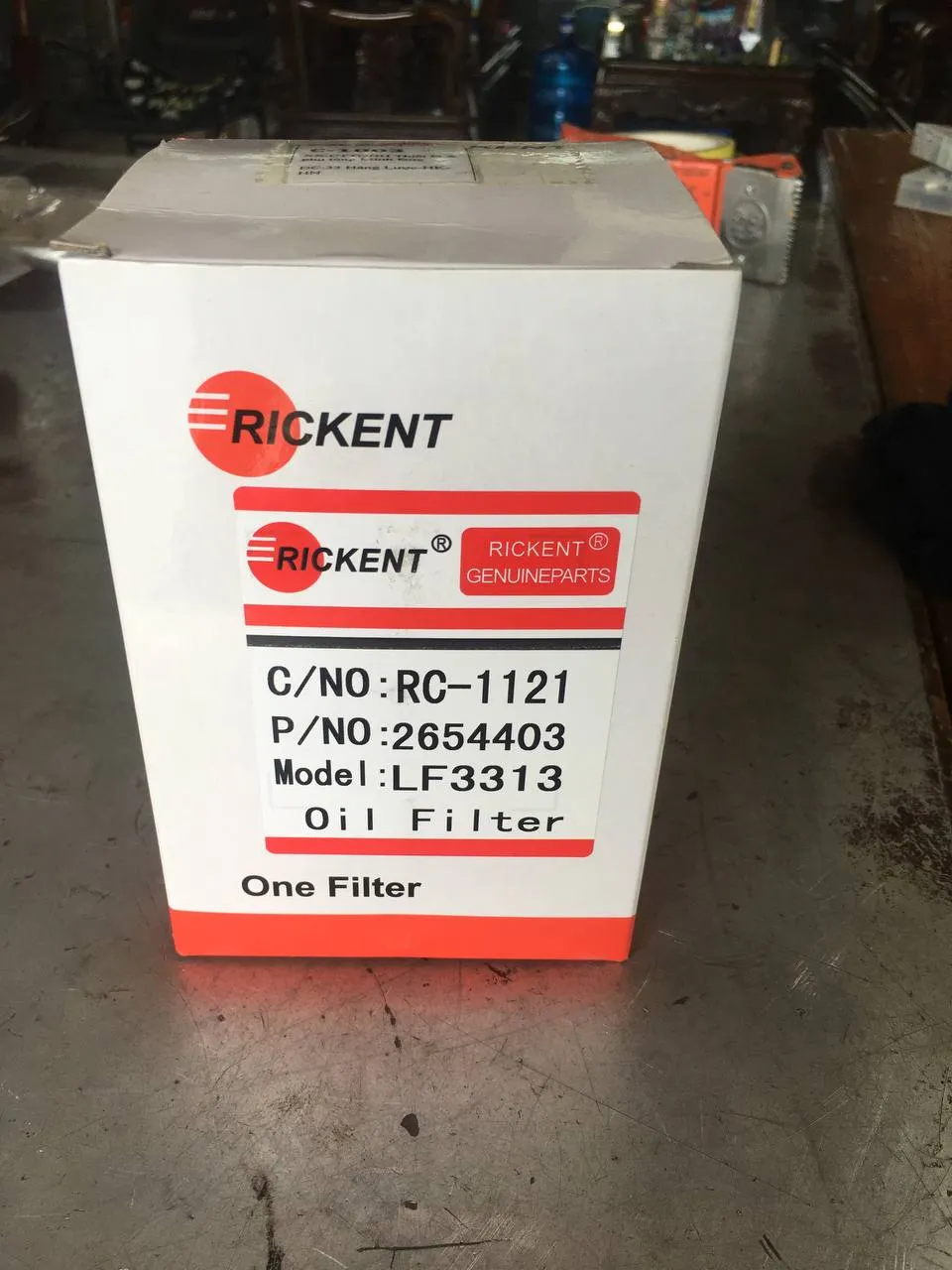Lọc dầu Rickent LF3313 nhìn từ góc khác