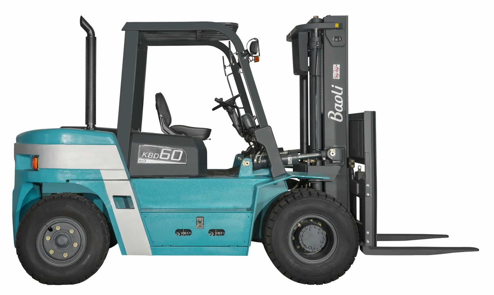 Xe nâng dầu Baoli KBD70 — nhìn ngang bên phải