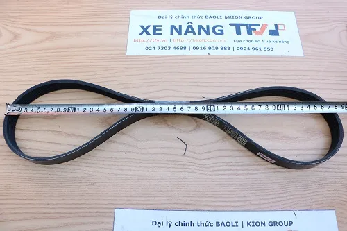 Đo chiều dài dây curoa quạt Toyota 14Z 16388-30510-71 bằng thước dây