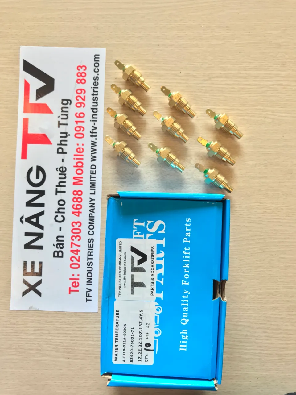 Cảm biến nhiệt độ nước xe nâng Toyota 1Z mã P.00095 đóng hộp tại kho TFV