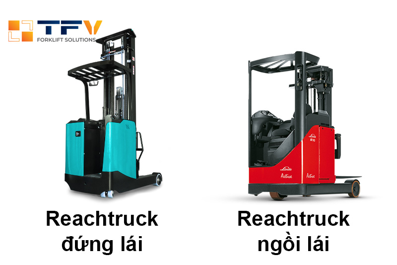 Xe nâng reach truck ngồi lái