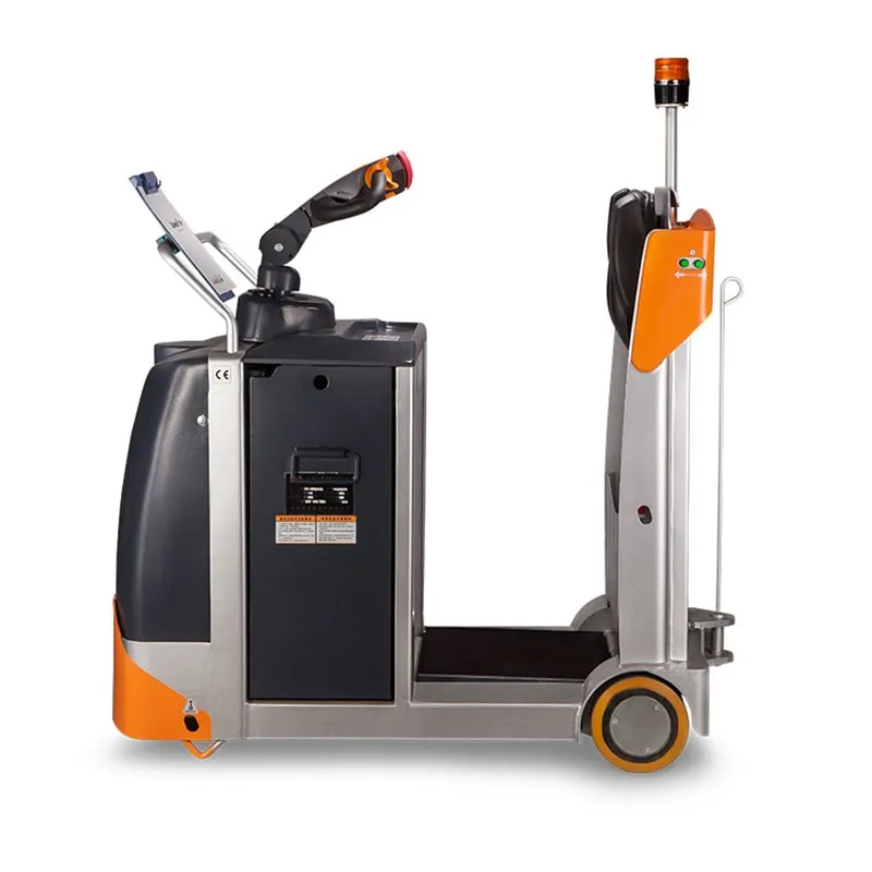 Xe kéo điện Zowell XTE40: tựa lưng rộng có tay vịn, sàn đứng giảm chấn