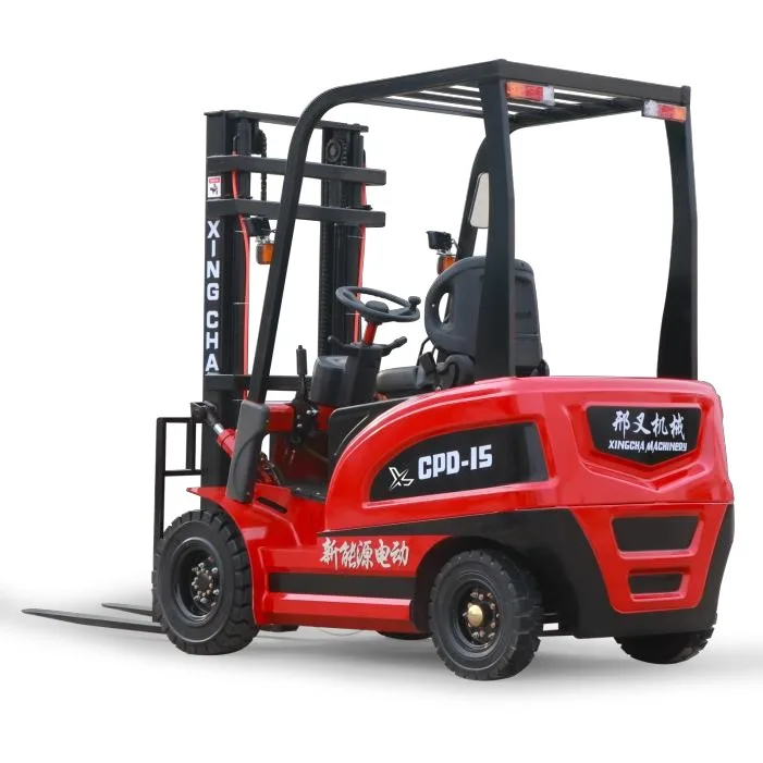 Xe nâng điện Xingcha CPD-15 1,5 tấn nhìn chéo phía trước
