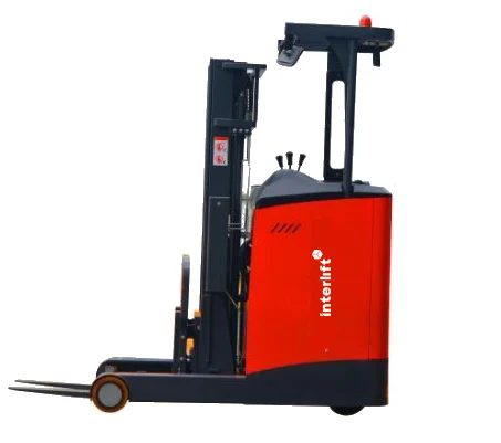 Xe nâng reach truck Interlift QGB15E cỡ gọn