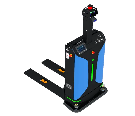Càng xe nâng stacker tự động Sany nhận pallet