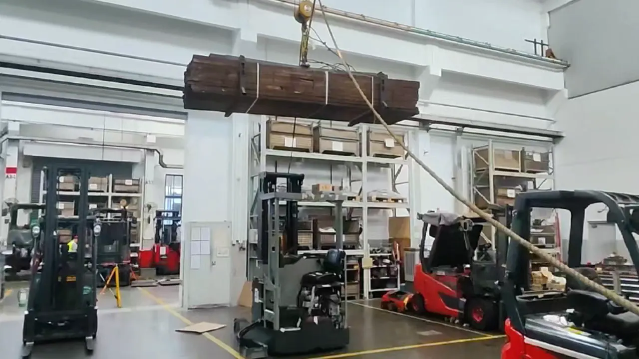 Thử nghiệm rơi động trên xe nâng reach truck Baoli KBR20Li