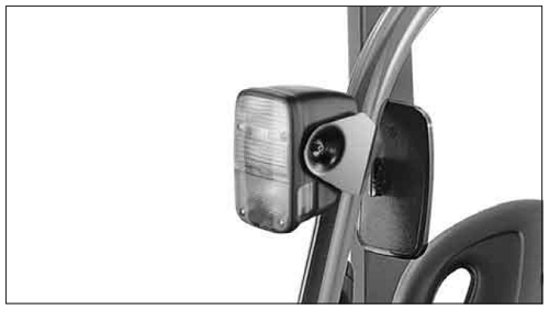 Đèn kết hợp được lắp phía trước xe nâng hàng
