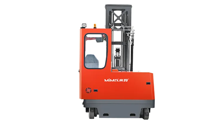 Xe nâng đa hướng MiMA MQC25 — nhìn thẳng phía sau, cabin