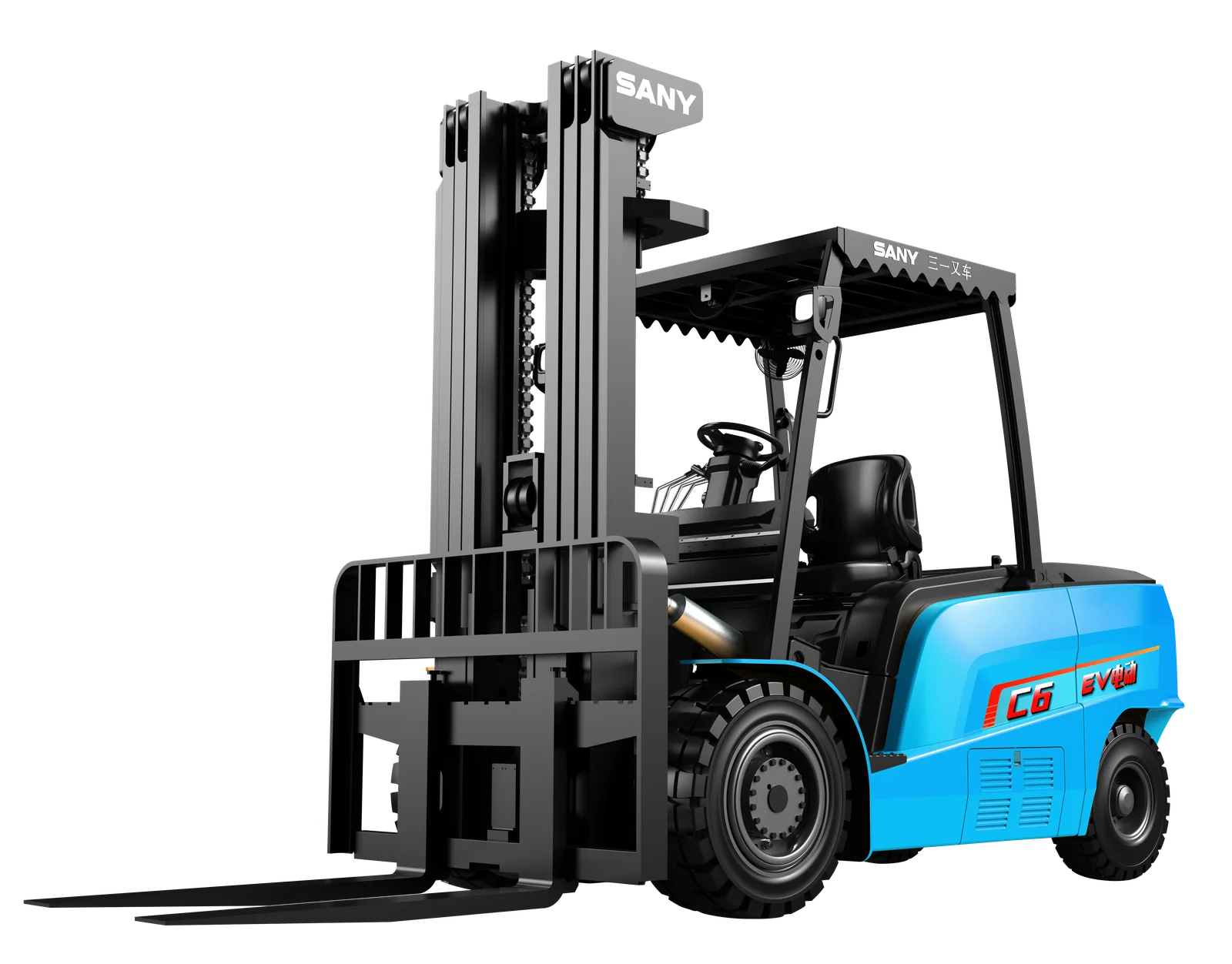 Xe nâng điện Sany SCP50C6 toàn cảnh