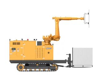 Robot lắp tấm pin Sany nhìn ngang