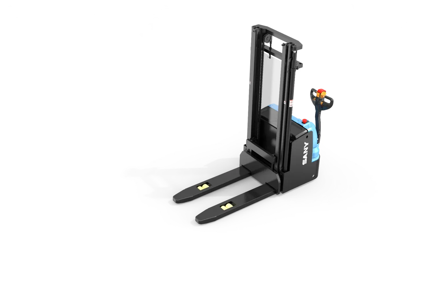 Xe nâng stacker Sany SCD16L nhìn chéo phía trước