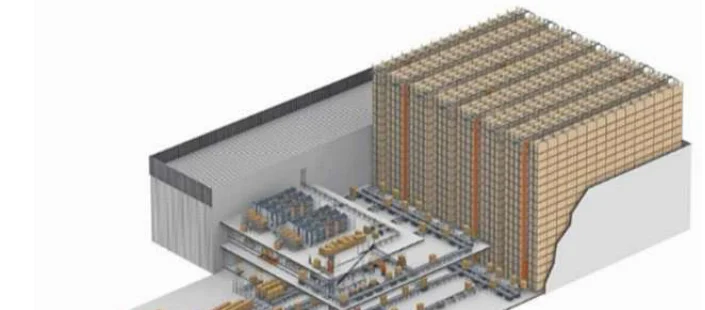 Xe nâng không người lái Sany SCP35C9 — mô hình kho dùng WMS Sany