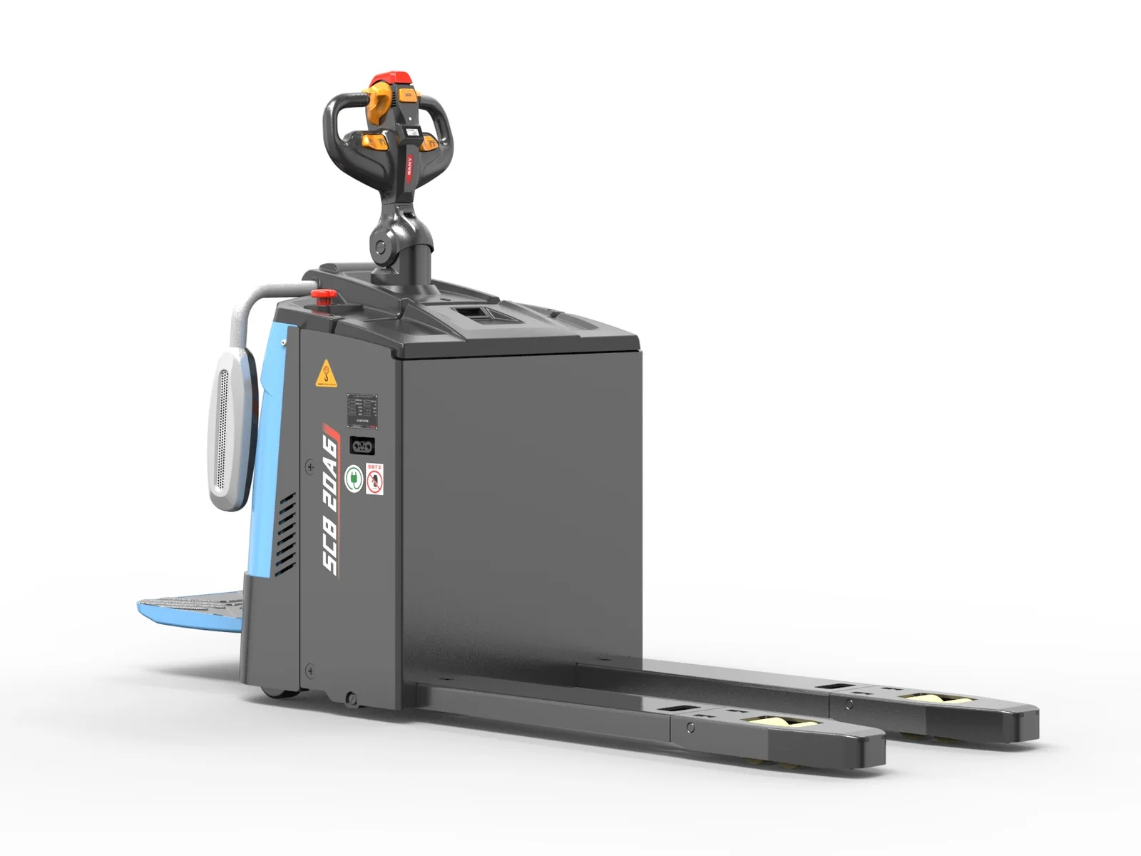 Xe nâng tay điện Sany SCB25A6 — nhìn chéo phía sau