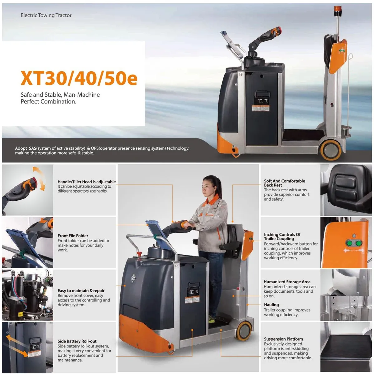Xe kéo điện Zowell XT30 — tờ giới thiệu xt30/40/50e của hãng