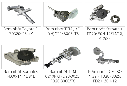 Bơm nhớt động cơ xe nâng