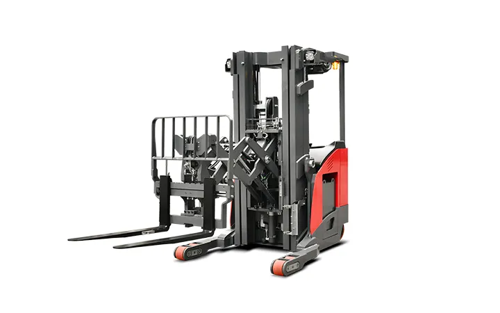 Xe nâng reach truck MiMA MFE14D 1,45 tấn toàn cảnh