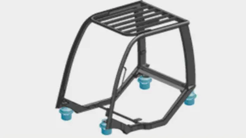 Mui che giảm chấn Xe nâng điện Baoli KBE40-X