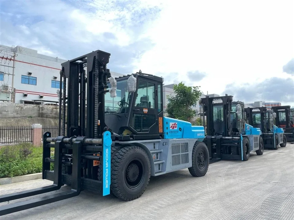 Lô xe nâng điện SOCMA HNF100-600EL tại nhà máy hãng