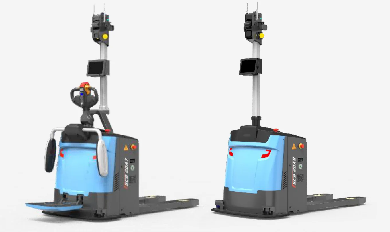 Xe nâng tay Sany A7 (trái) và A8 (phải)