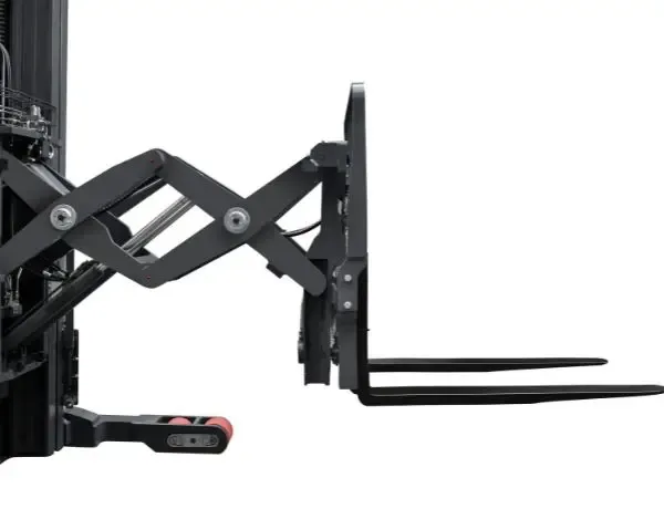 Xe nâng reach truck MiMA MFE14D càng cắt kéo đôi