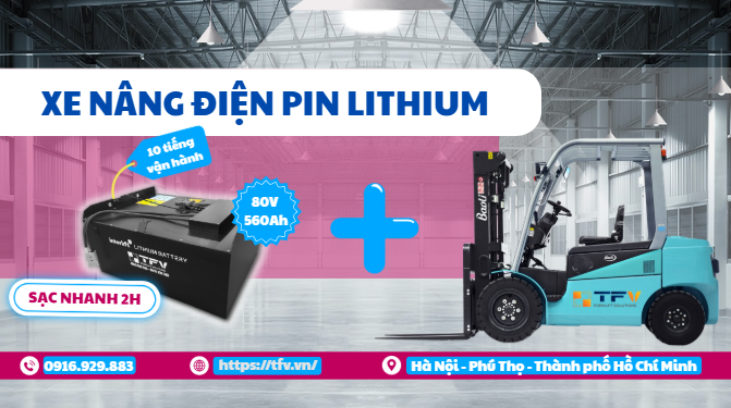 Chuyển đổi xe nâng dầu sang xe điện: Tối ưu chi phí với pin Lithium Interlift