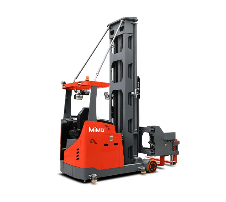 Xe nâng 3 chiều ngồi lái MiMA MCA16 nhìn chéo sau