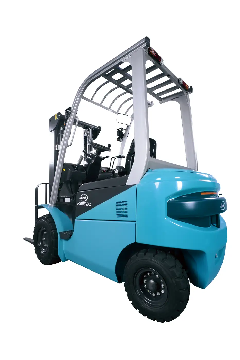 Xe nâng điện Baoli KBE20-25 nhìn chéo phía sau