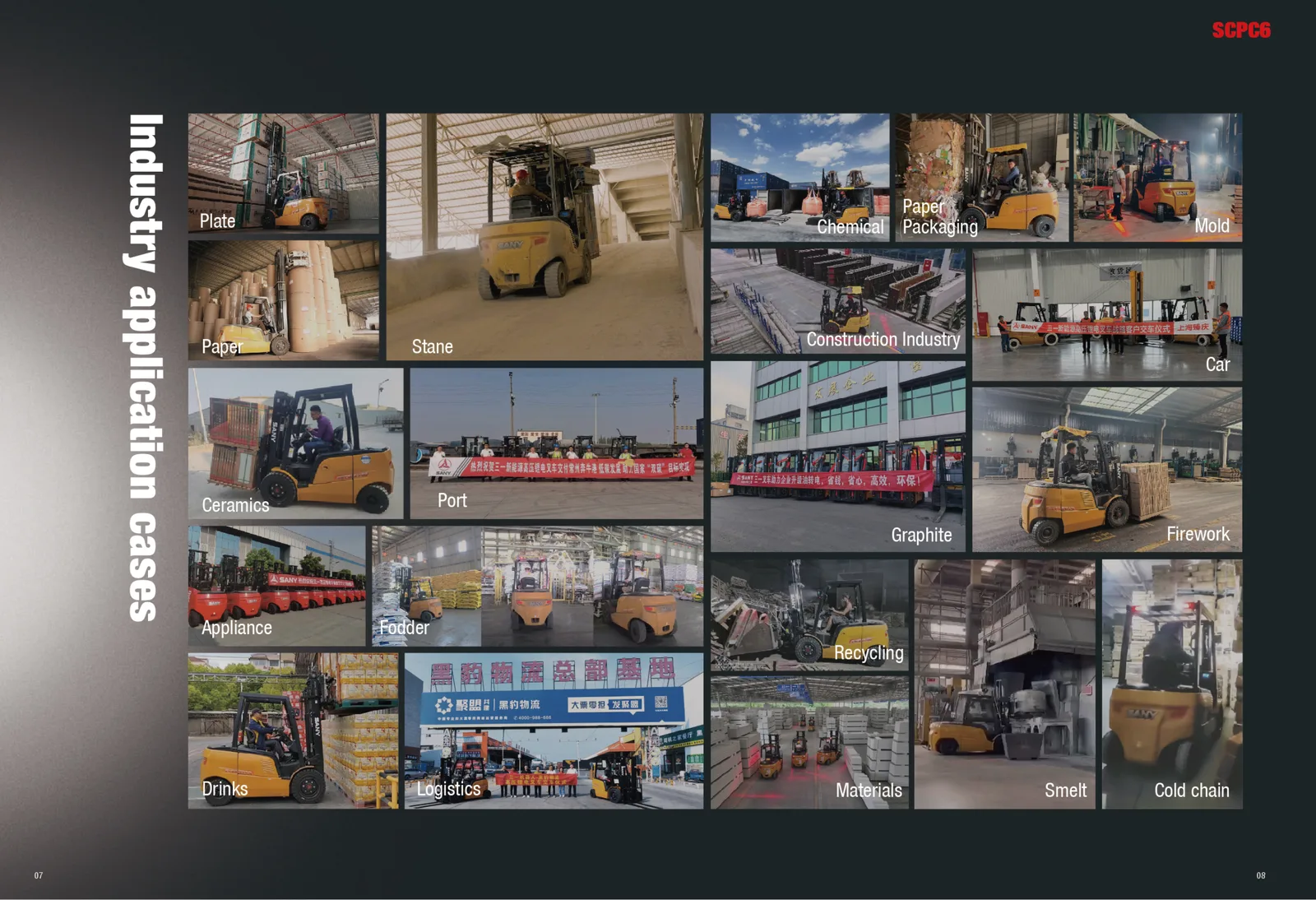 Hơn 20 ngành dùng xe nâng điện Sany C6 theo brochure