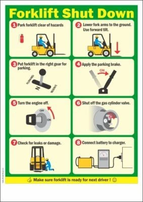 Checklist kiểm tra xe nâng trước và trong khi vận hành