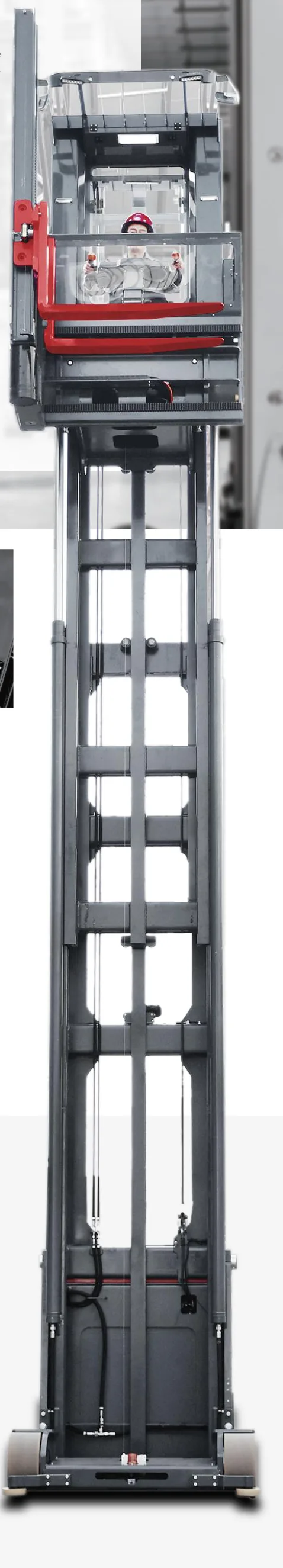 Xe nâng 3 chiều Man-up MiMA MCC16H khung cao — ảnh dòng MCC16 series