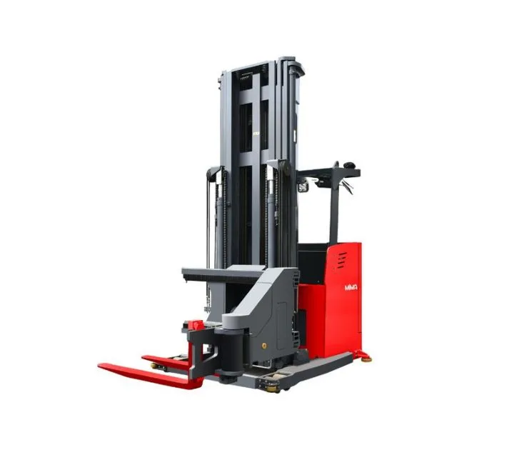 Xe nâng 3 chiều đứng lái MiMA MC12 MC16 toàn cảnh