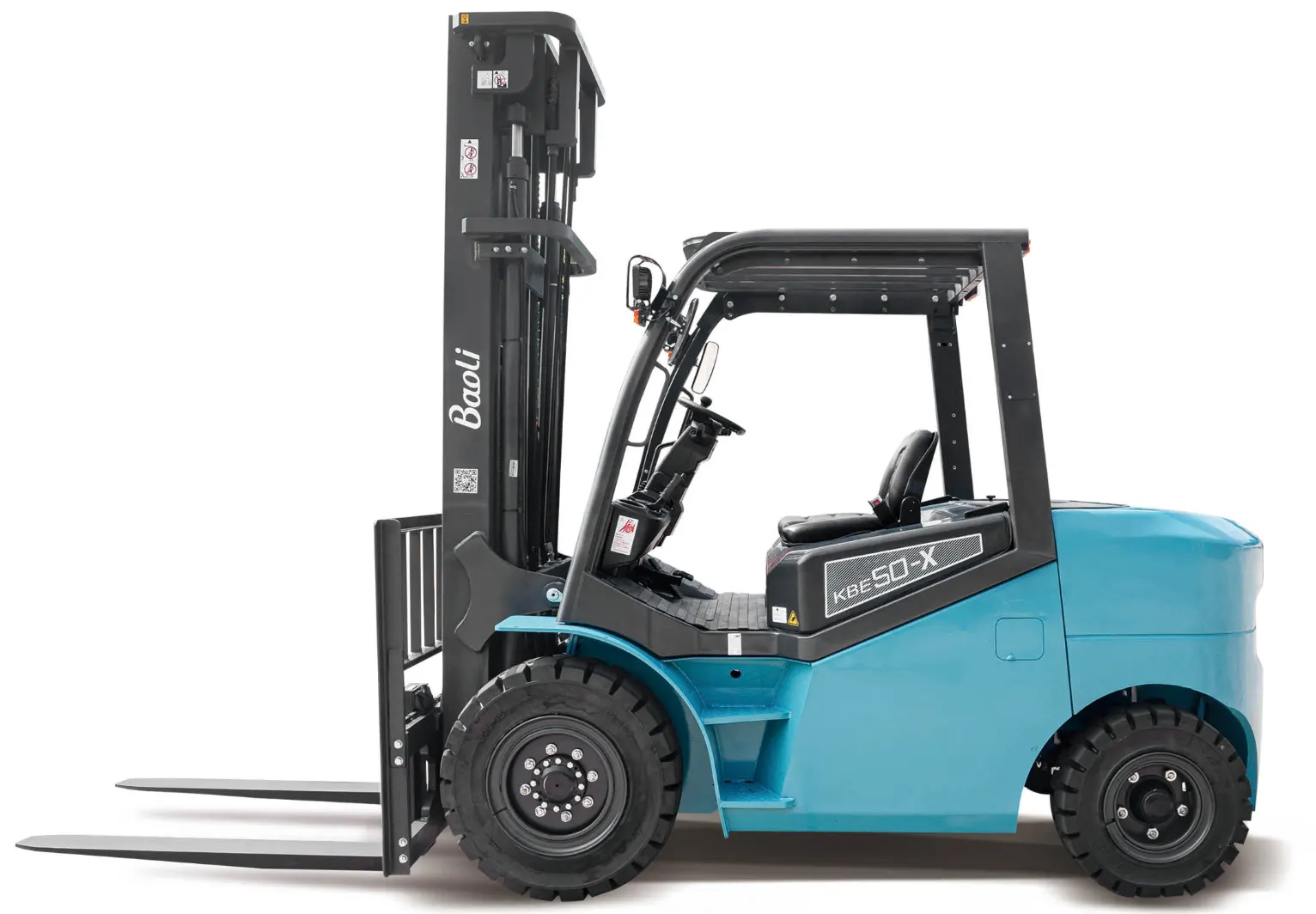 Xe nâng điện Baoli KBE50-X 5 tấn nhìn ngang toàn thân