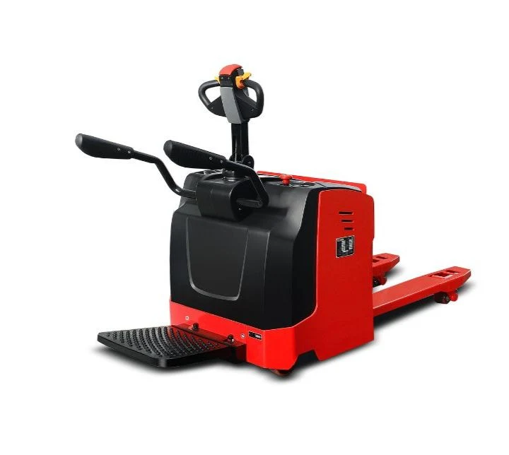 Sàn đứng giảm chấn và tay vịn gập của xe nâng tay điện MiMA ME30