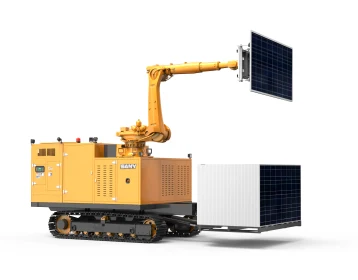 Robot lắp tấm pin mặt trời Sany toàn cảnh
