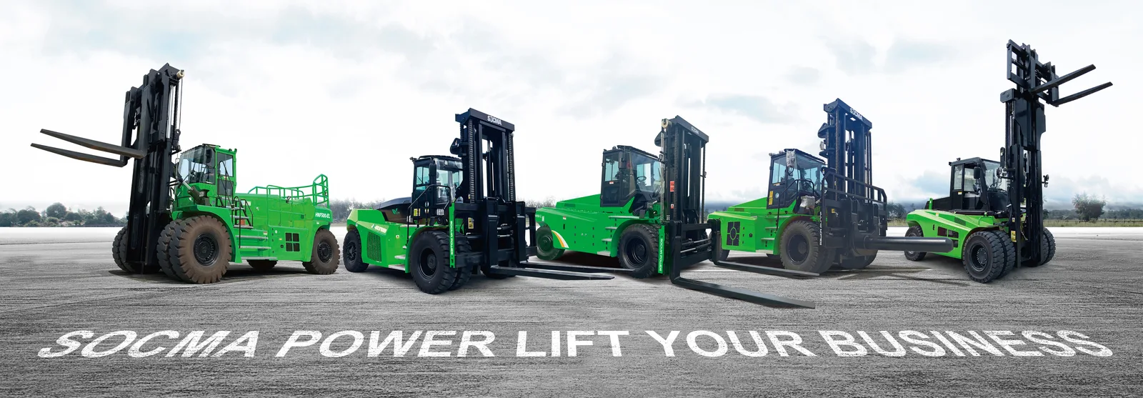 Dàn xe nâng điện SOCMA HNF-EL 10–50 tấn