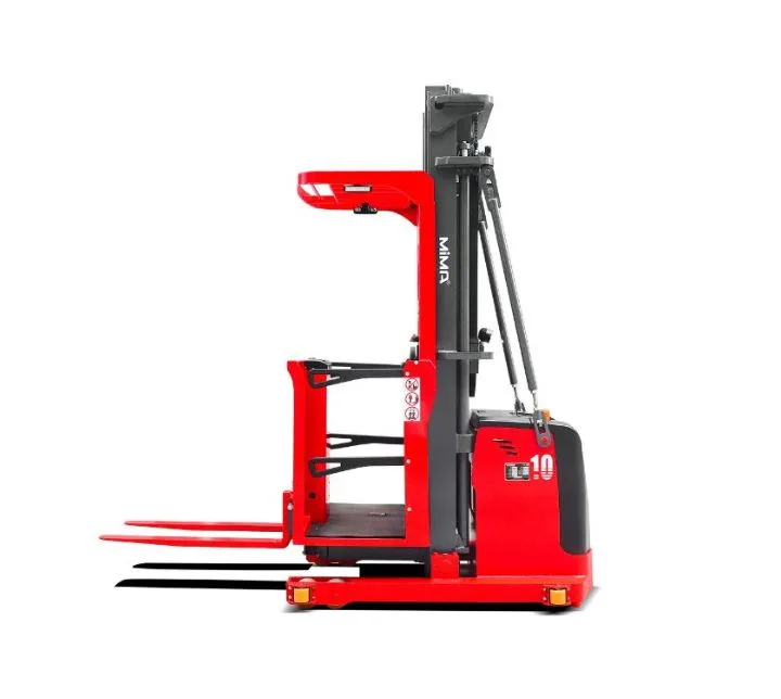 Xe nâng lấy hàng MiMA MHA10S nhìn ngang, thân ngắn
