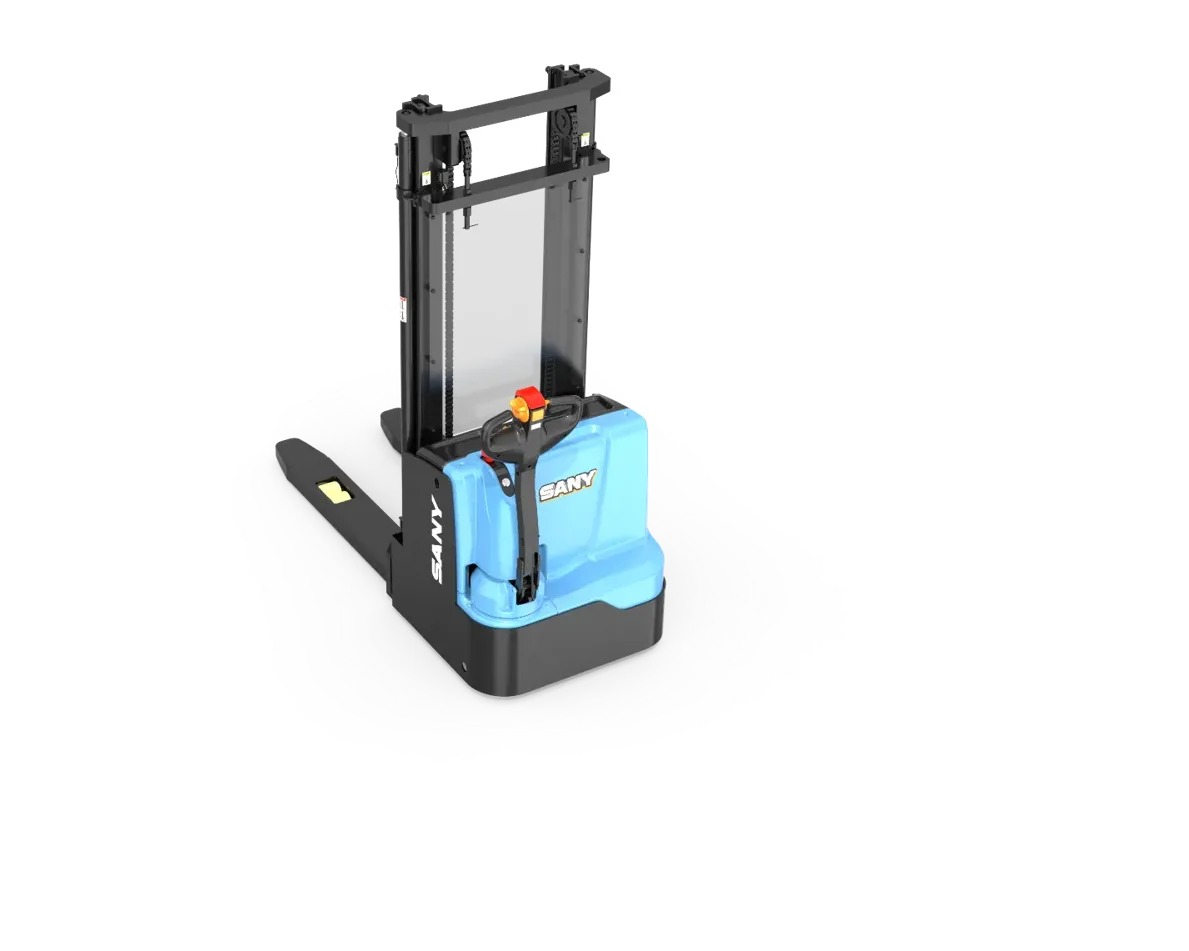 Xe nâng stacker Sany SCD16L 1,6 tấn nhìn chéo phía sau