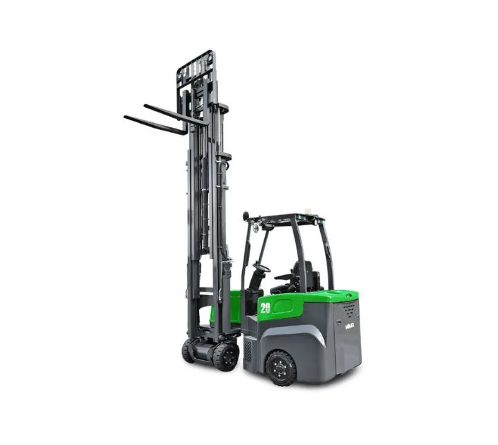 Xe nâng điện khớp nối MiMA MJ30 nâng hàng lên cao