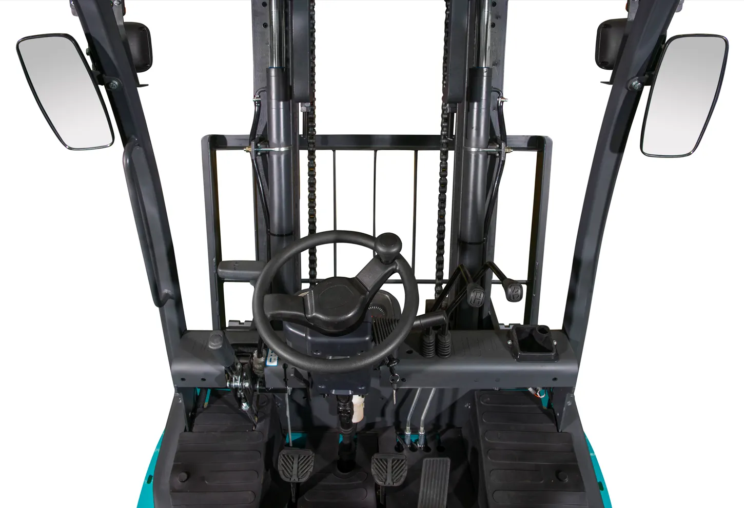 Xe nâng dầu Baoli KBD18 — gương và tầm nhìn sau