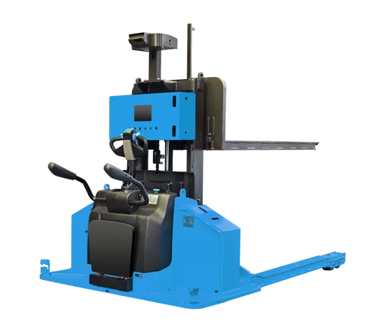 An toàn 360°: hàng, xe và người — Xe nâng stacker tự động Sany 3 tấn